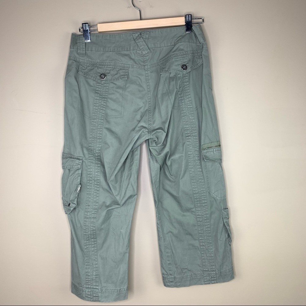 ROOTS 73 Green  Cargo Capris size 4 - Picture 2 of 11